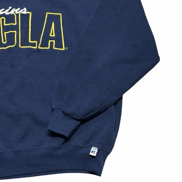 Vintage UCLA Sweatshirt Men's Medium Russell Athletic Crewneck Stitched USA 90s - Picture 3 of 9